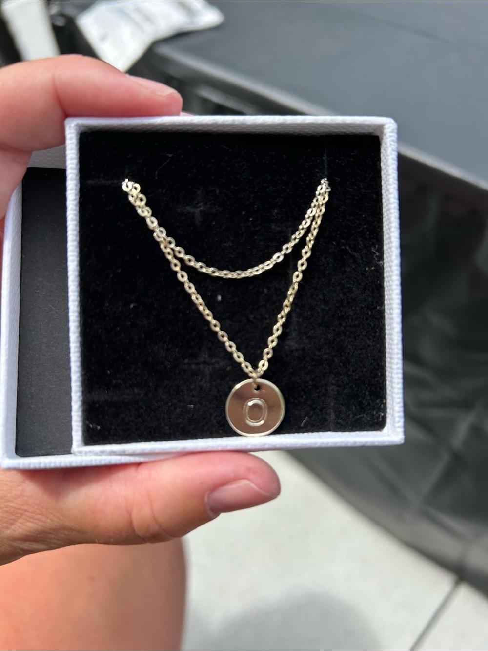 5/$25 Layered Gold Necklace with Circle Pendant - Women's Jewelry